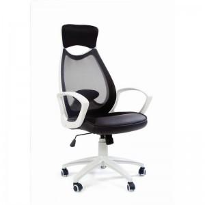 Офисное кресло Chairman 840, белый пластик TW11\\TW-01, черный