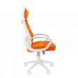 Офисное кресло Chairman 840, белый пластик TW16\TW-66, оранжевый