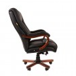 Офисное кресло Chairman 503, кожа, черный