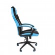Офисное кресло Chairman game 26, черный/голубой