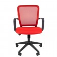 Офисное кресло CHAIRMAN 698, ткань TW/сетчатый акрил, красный