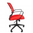 Офисное кресло CHAIRMAN 698, ткань TW/сетчатый акрил, красный