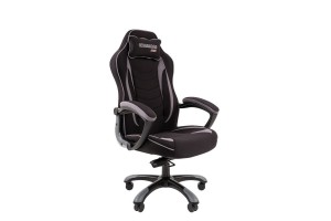 Кресло геймерское Chairman game 28, ткань, черный/серый