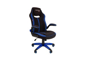 Кресло геймерское Chairman game 19, ткань, черный/синий