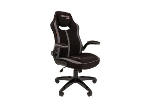 Кресло геймерское Chairman game 19, ткань, черный/серый