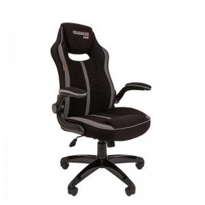 Кресло геймерское Chairman game 19, ткань, черный/серый