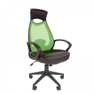 Офисное кресло Chairman 840, черный пластик TW, св-зеленый