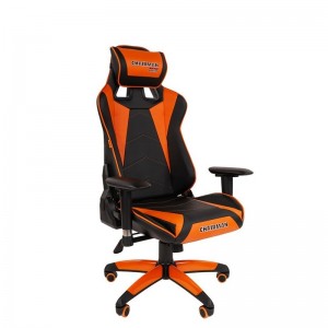 Кресло геймерское Chairman game 44, черный/оранжевый