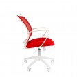 Офисное кресло Chairman 698, белый пластик TW-19/TW-69, красный