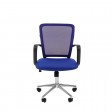 Офисное кресло CHAIRMAN 698 хром, ткань TW/сетчатый акрил, синий