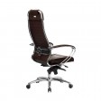 Кресло Samurai KL-1.04, темно-коричневая, натуральная перфорированная кожа