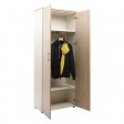 Шкаф NW 2080S для одежды открытый вяз натуральный / бежевый
