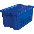 Пластиковый ящик перфорированный 600х400х315, цветной морозостойкий, с крышкой Safe Pro